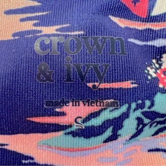 Crown & Ivy Polynesian Leggings 27” Size S - Picture 7 of 8